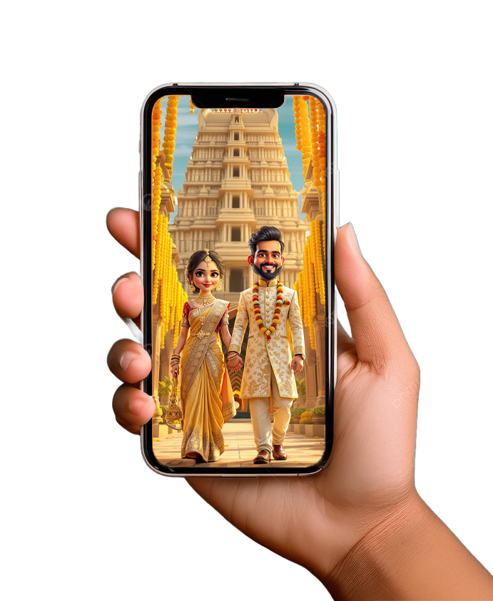 Wedding invitation video templates and e-invite designs