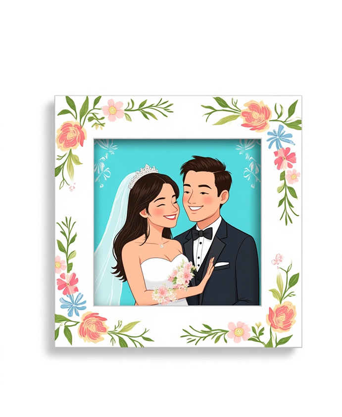 Custom wedding photo frame gift collection